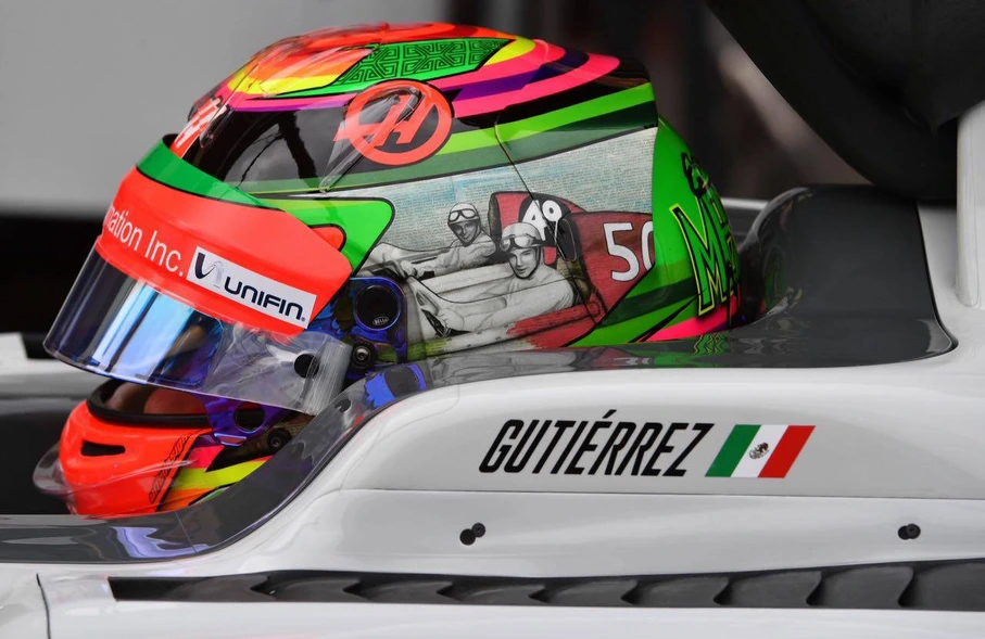 Esteban Gutiérrez helmet